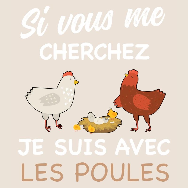 Tshirt poule humour
