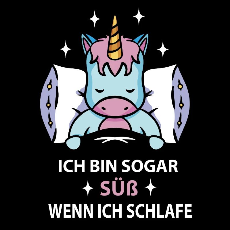 Lustiges Einhorn Schlaf Pyjama T-Shirt
