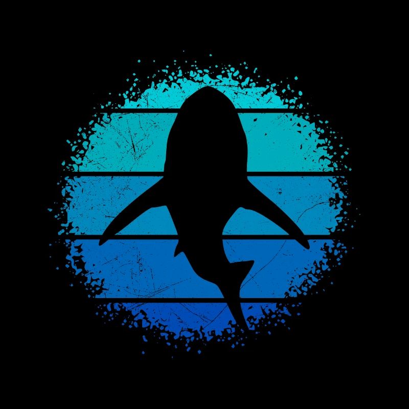 Retro Shark Shark Diver