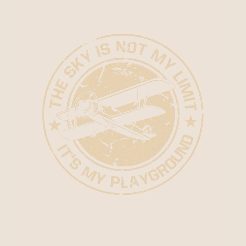 Sky Is Not Tghe Limit Pilot Sprüche Luftfahrt