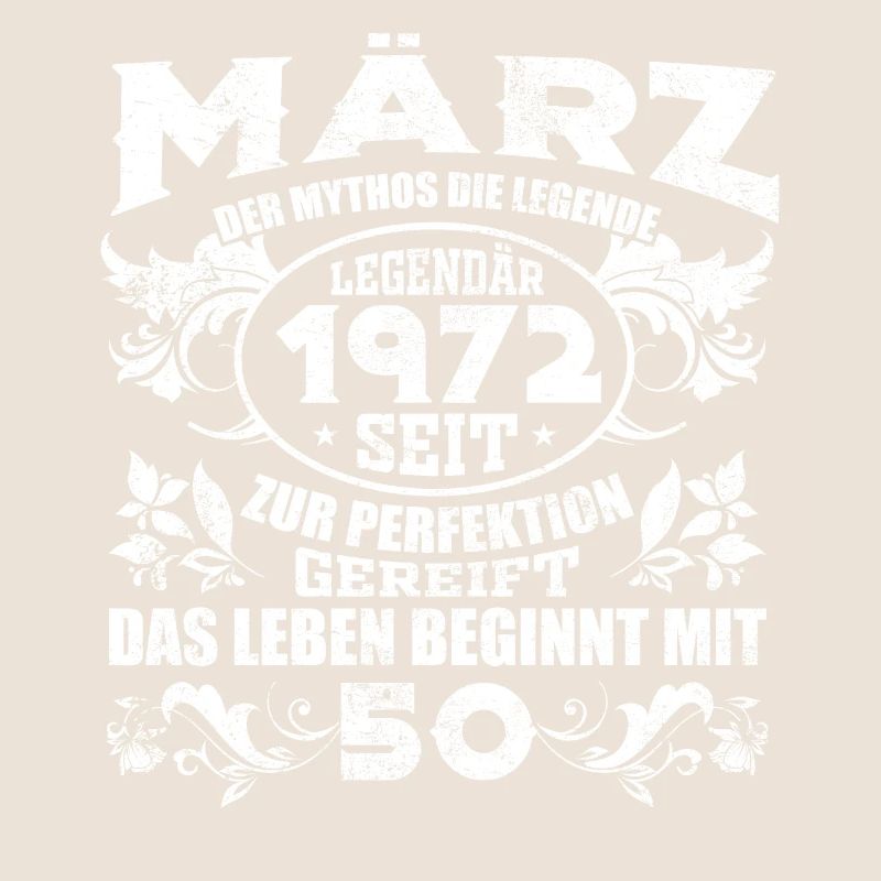 März Geburtstag 1972 | 50. Geburtstag
