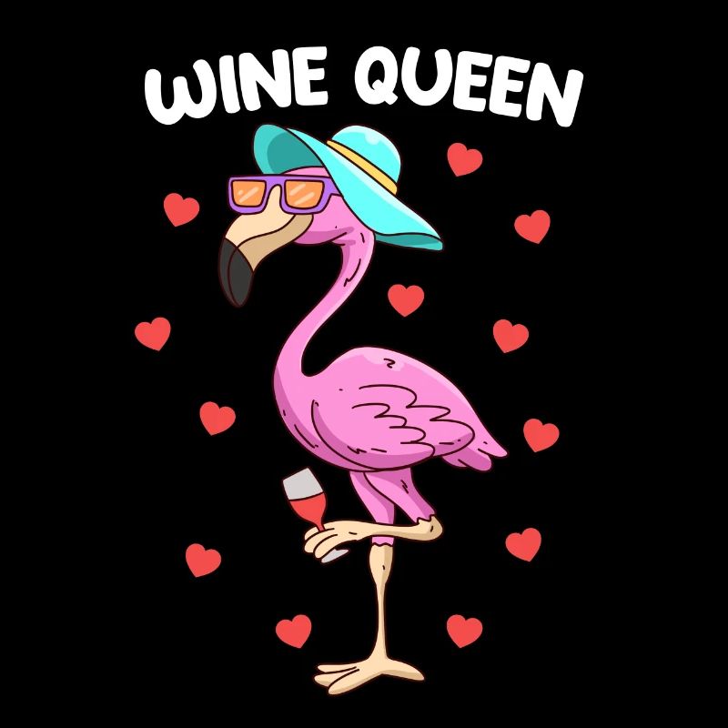 Wine Queen Wine Drinker Dames