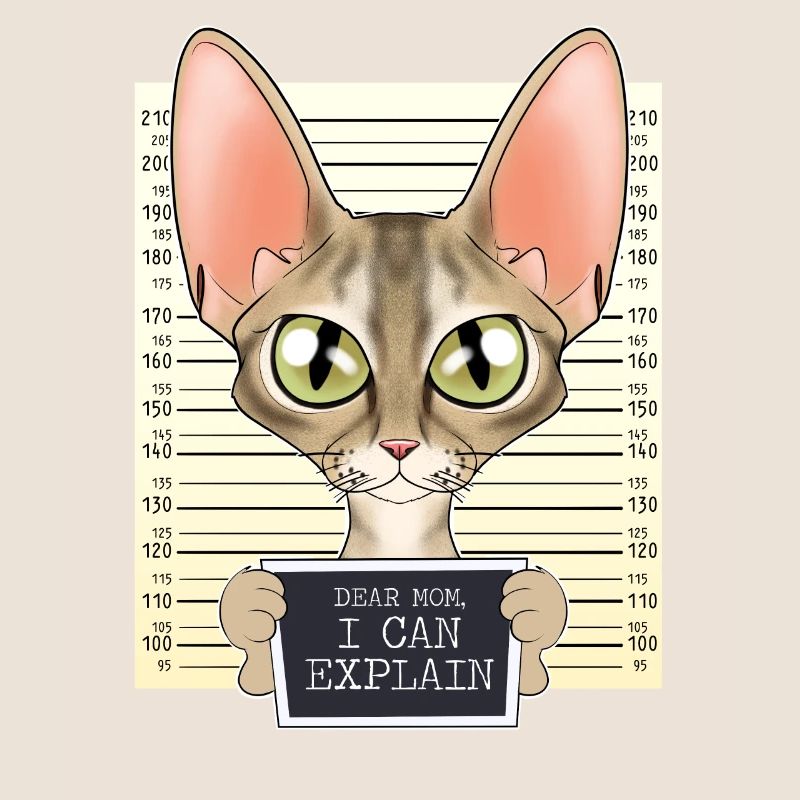 Devon Rex Cat Mom - Chère maman que je peux expliquer