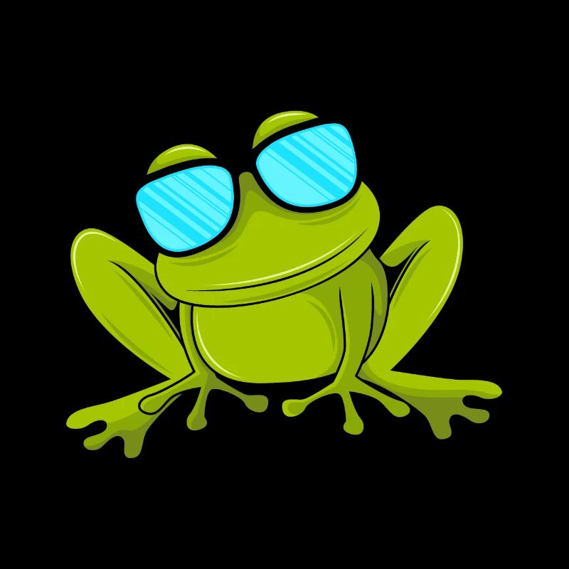 Drôle de grenouille avec lunettes de soleil Kids Toad