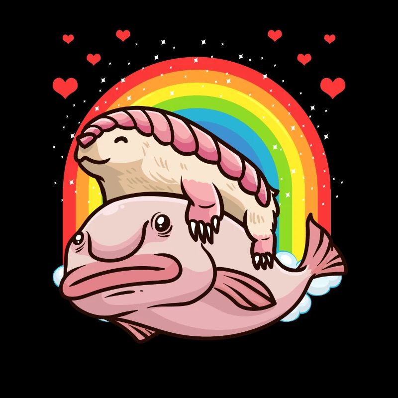 Ceinture Mulch Rainbow Blobfish Kawaii