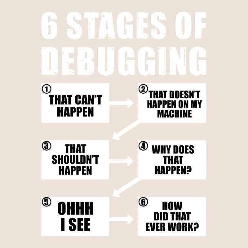 6 Stufen des Debug-Programmierer-Geschenks