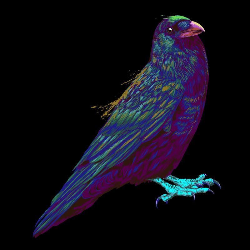 Splash Crow Bird Raven