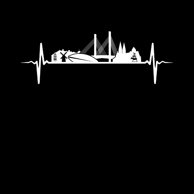 Bremen Heartbeat Gift Bremen Skyline
