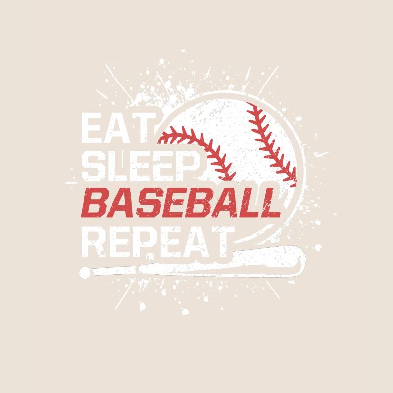 Eat Sleep Baseball Repeat Funny Baseball Lover