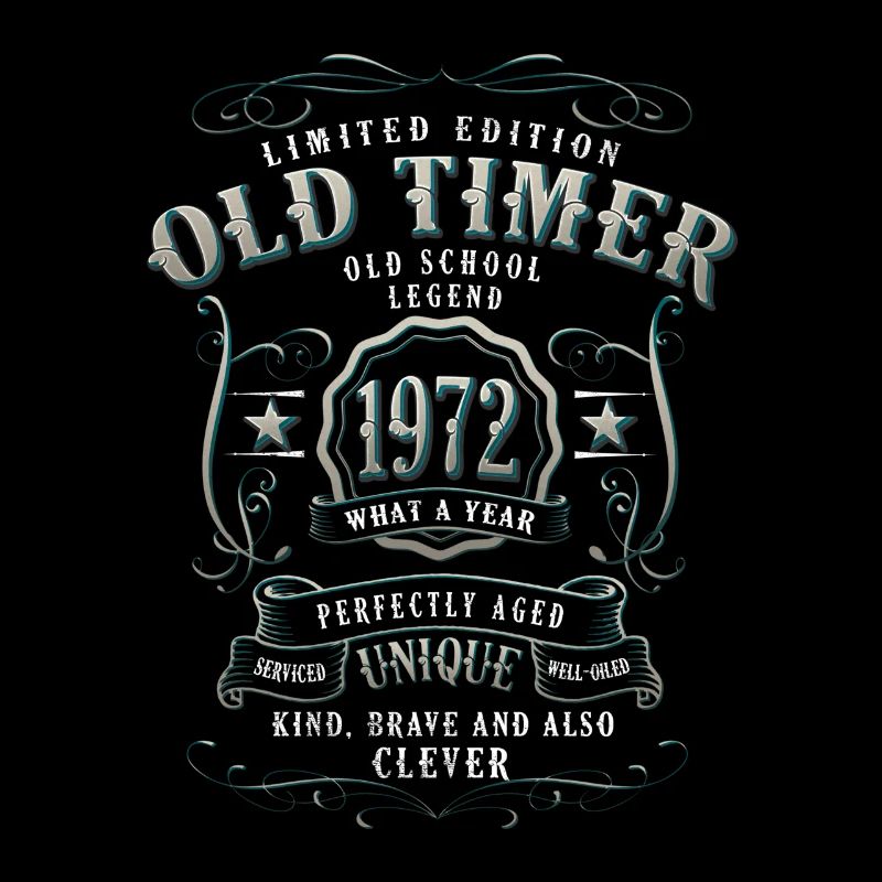 1972 geboren 50 Geburtstag Old Timer 1972
