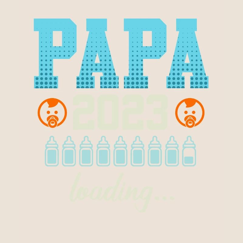 Papa 2023 loading werdender Papa Vater 2023
