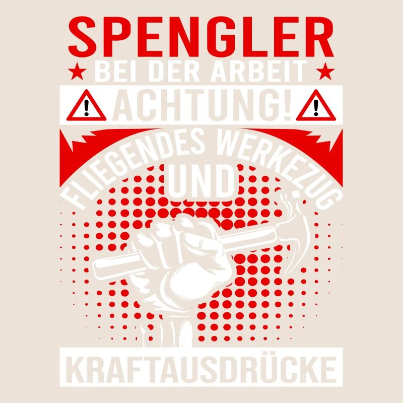 Klempner Spengler bei der Arbeit Handwerker