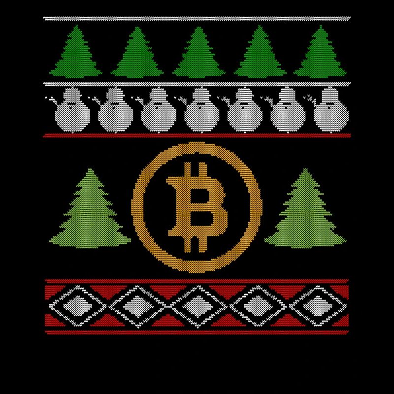 Drôle pull Noël Bitcoin Crypto Monnaie