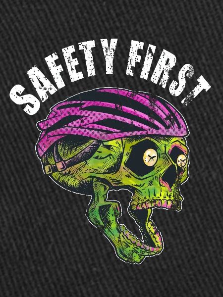 Sicherheit Fahrradhelm Fahrradfahrer Spruch