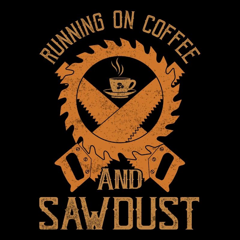 Courir sur du café et de la sciure de bois Menuisier Carpente