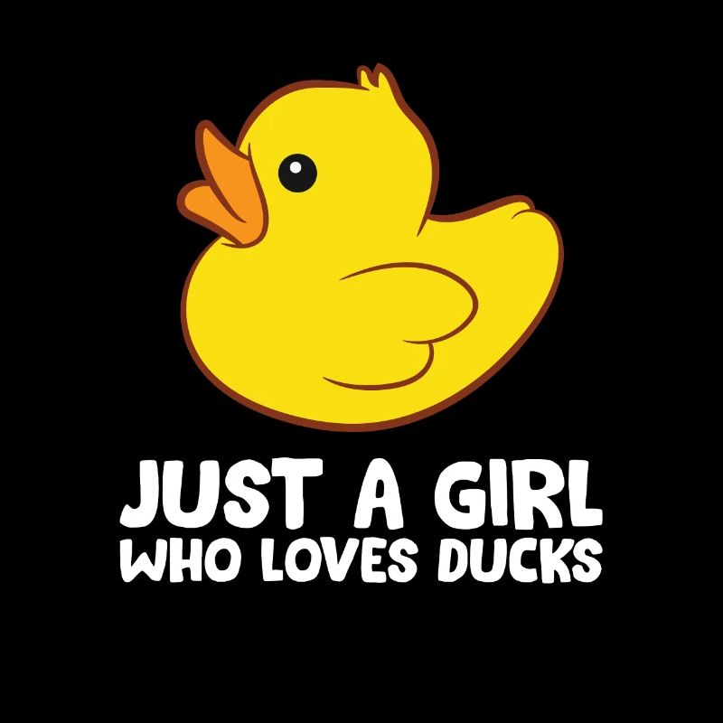 Nur ein Mädchen, das Enten liebt