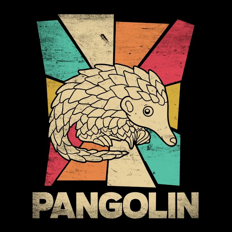 Pangolins fourmiliers écailleux Silhouette de pangolin mignon