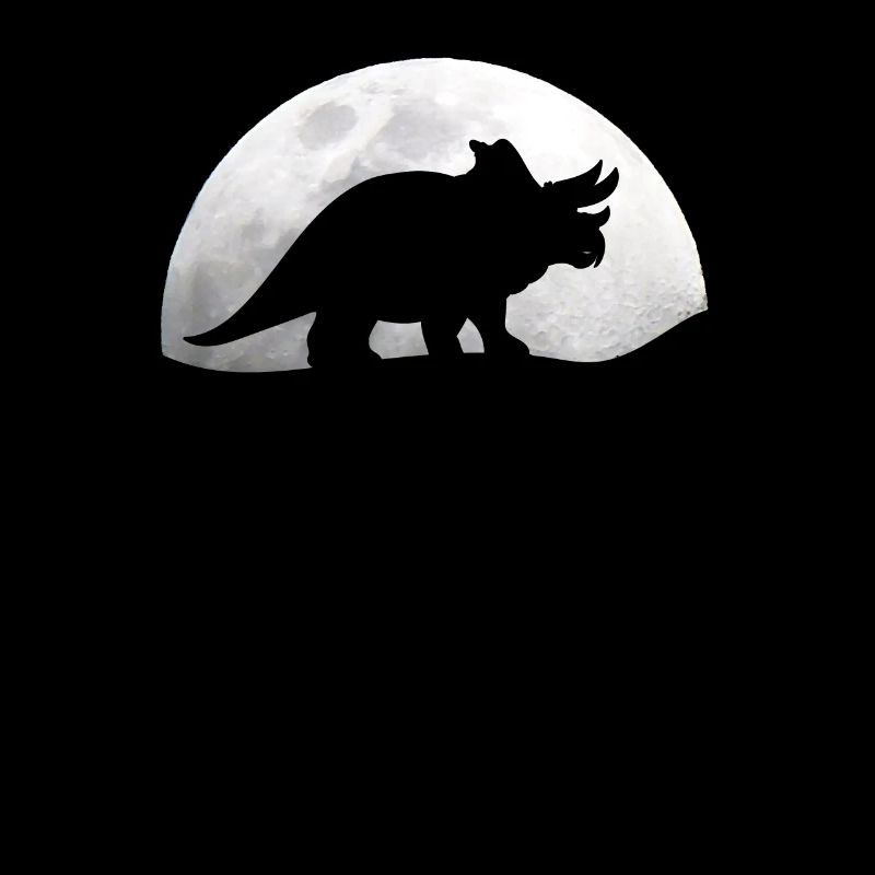 Dinosaur Moon Triceratops Dino Paleontology