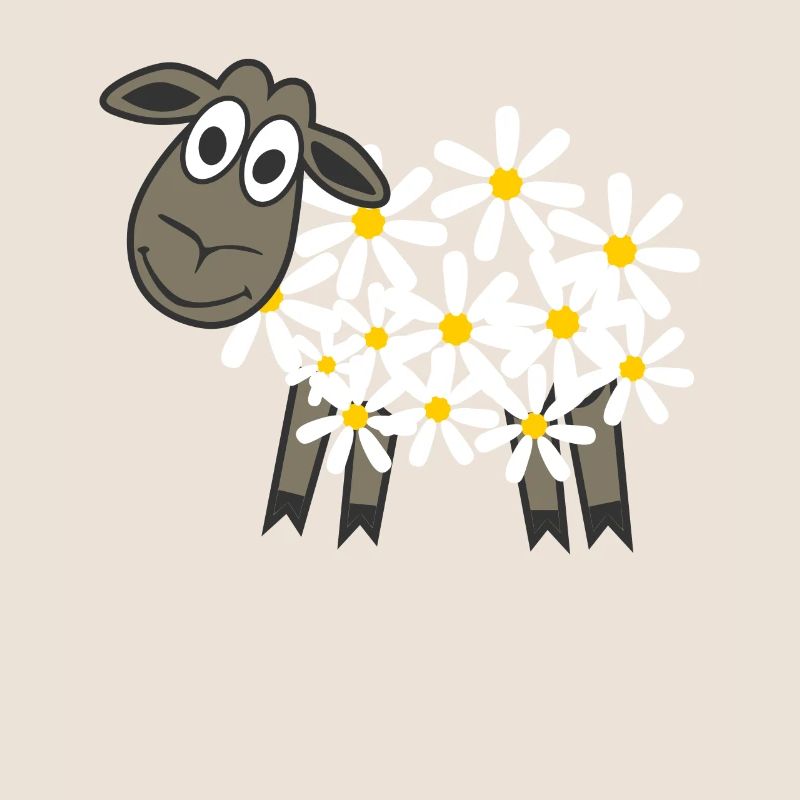 Schäfchen Gänseblümchen Schaf Schafe