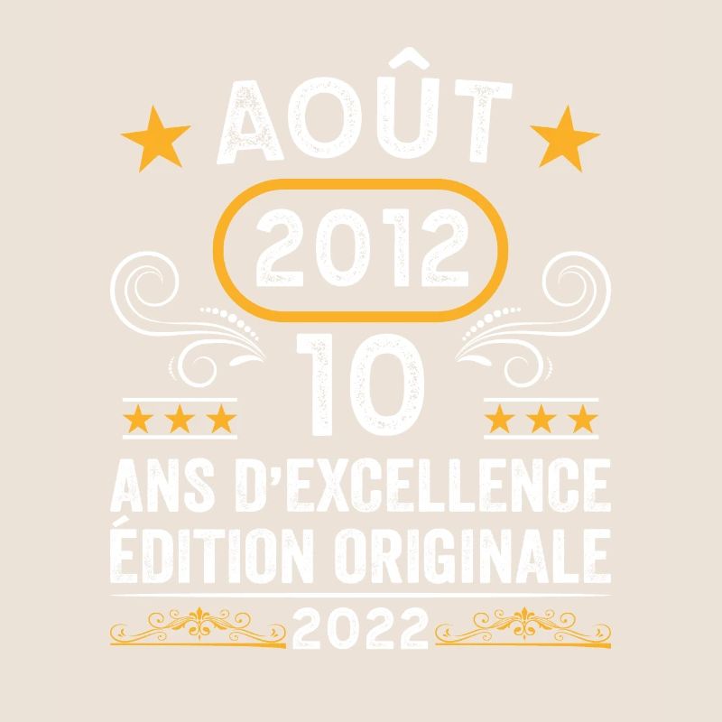 Millésime Août 2012 10 Ans Édition Originale