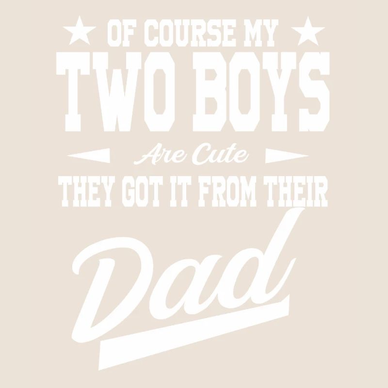 Vater von 2 Söhnen Dad 2 Sons Geschenk