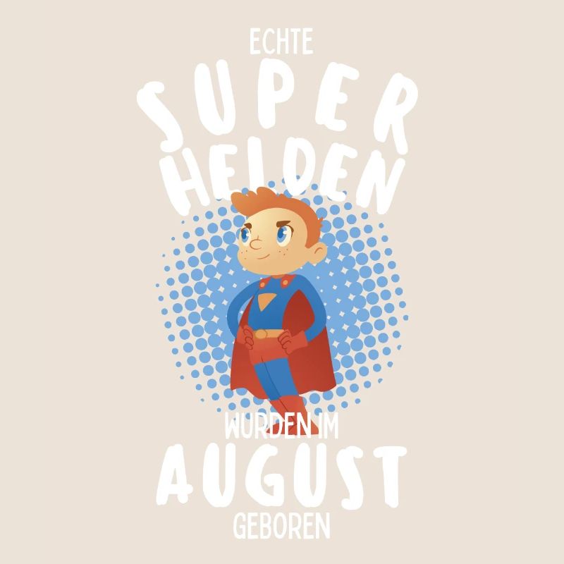 Echte Superhelden wurden im August geboren Junge