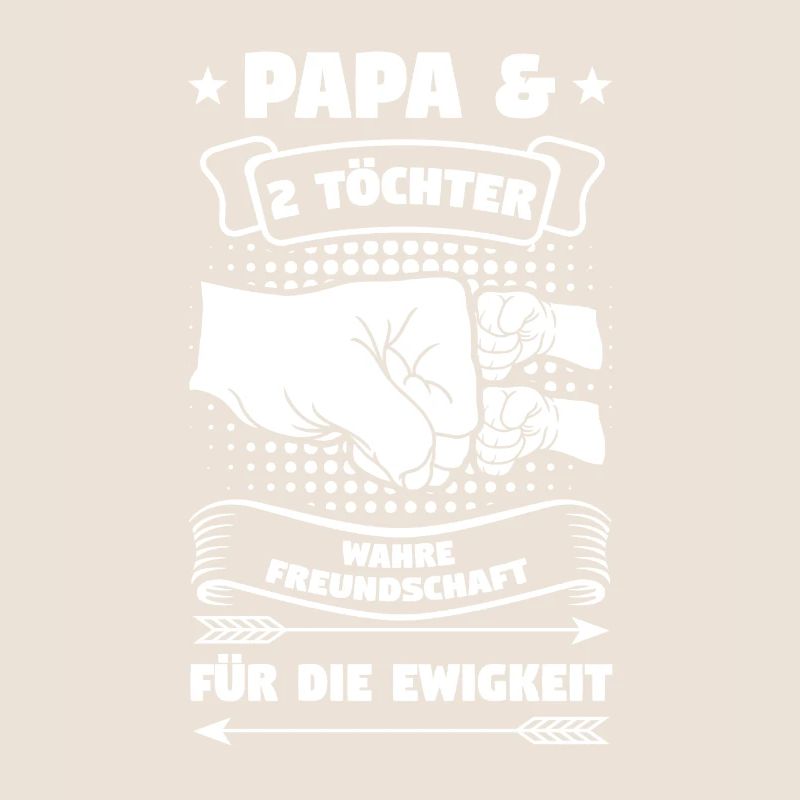 Papa 2 Töchter Töchter Geschenk