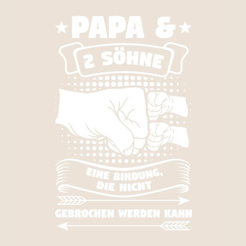 Papa 2 Söhne Vater Geschenk