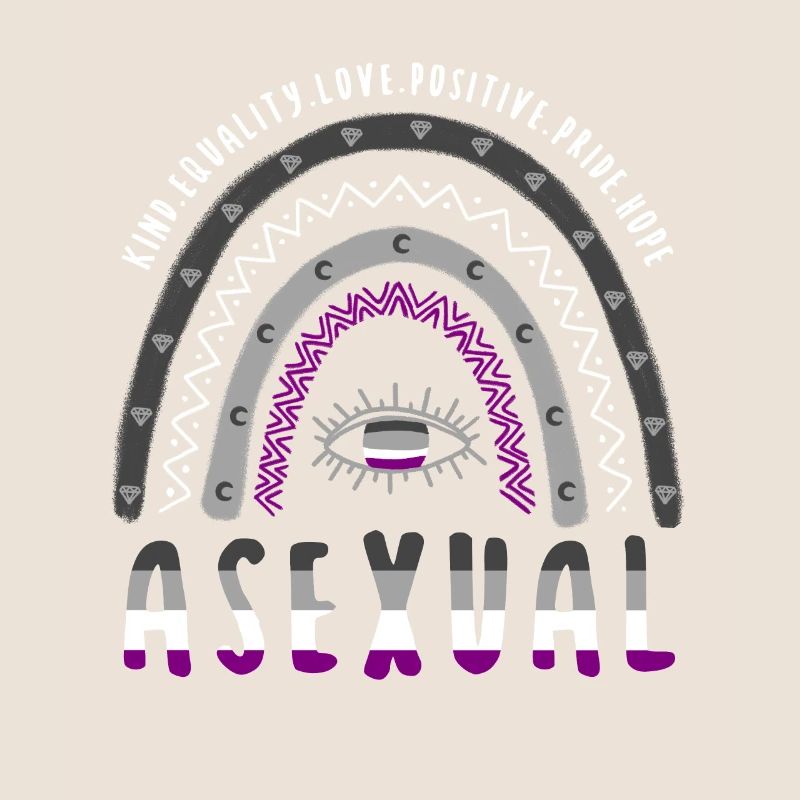 Boho Rainbow Asexuel