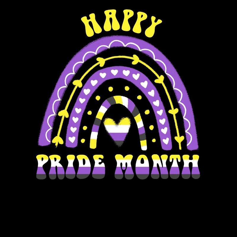 Happy Pride Month Nonbinary Regenbogen