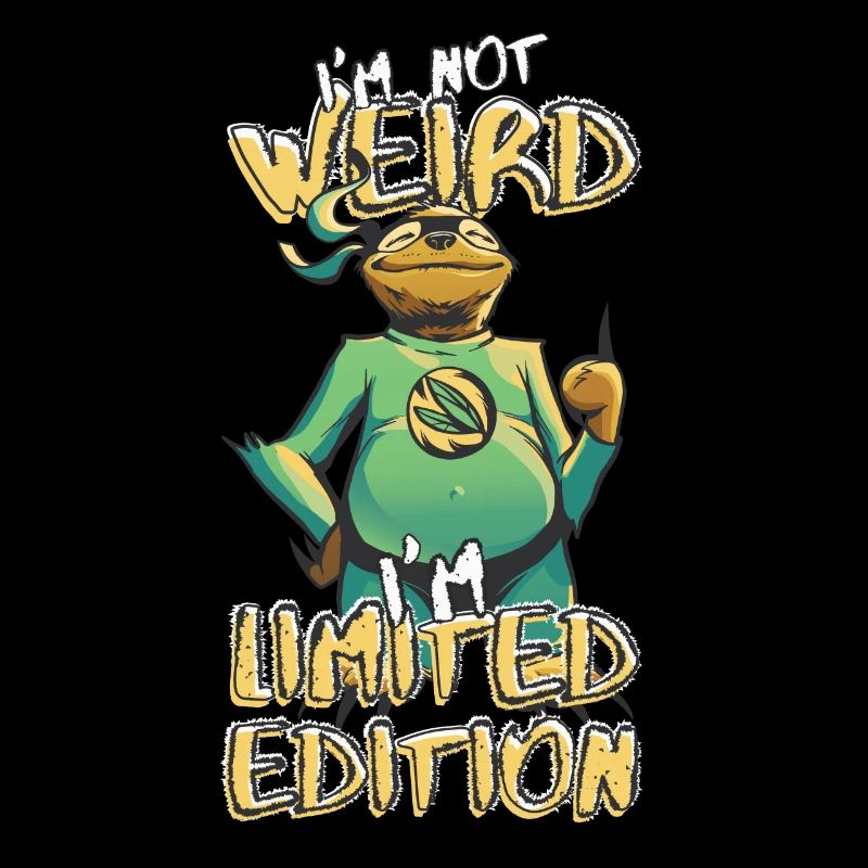 Cool Cartoon Sloth - Édition Limitée - Dicton