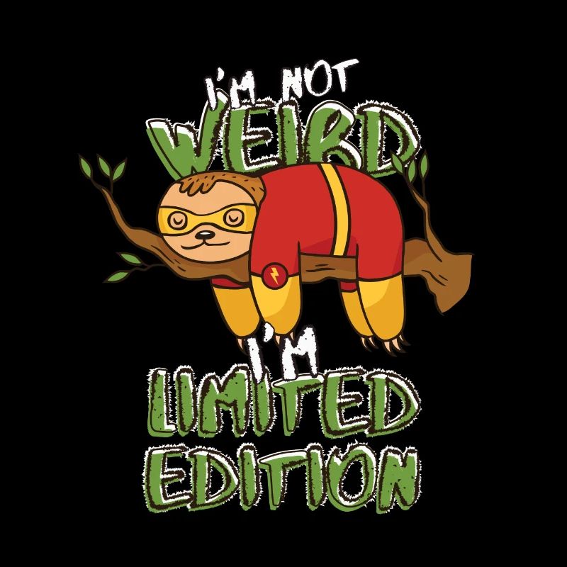 Cool Cartoon Sloth - Édition Limitée - Dicton