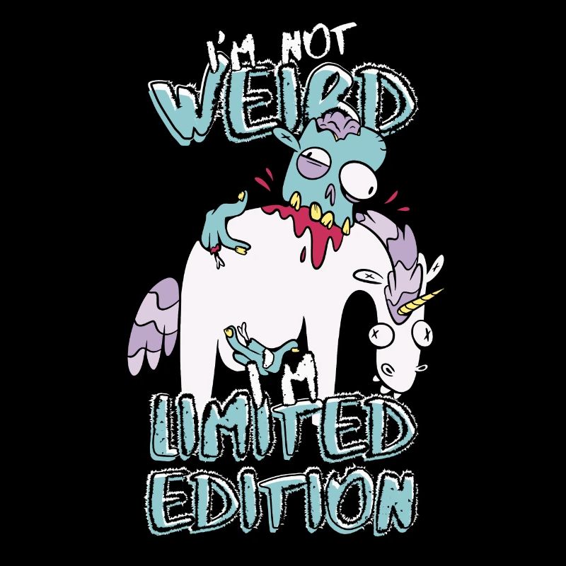 Cartoon Zombie Eats Unicorn - Édition Limitée