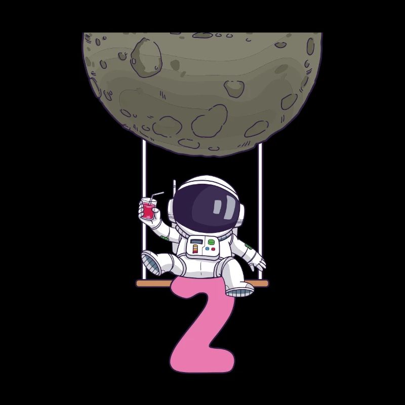 2ème anniversaire Astronaute 2 ans Space Galaxy