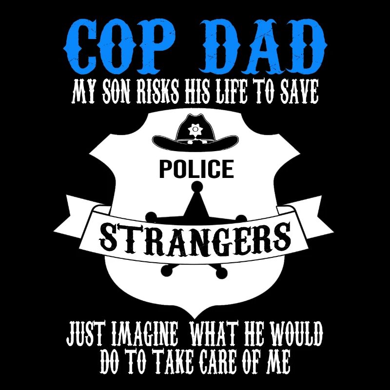 Cop Dad Son Cop Dad Family Geschenk