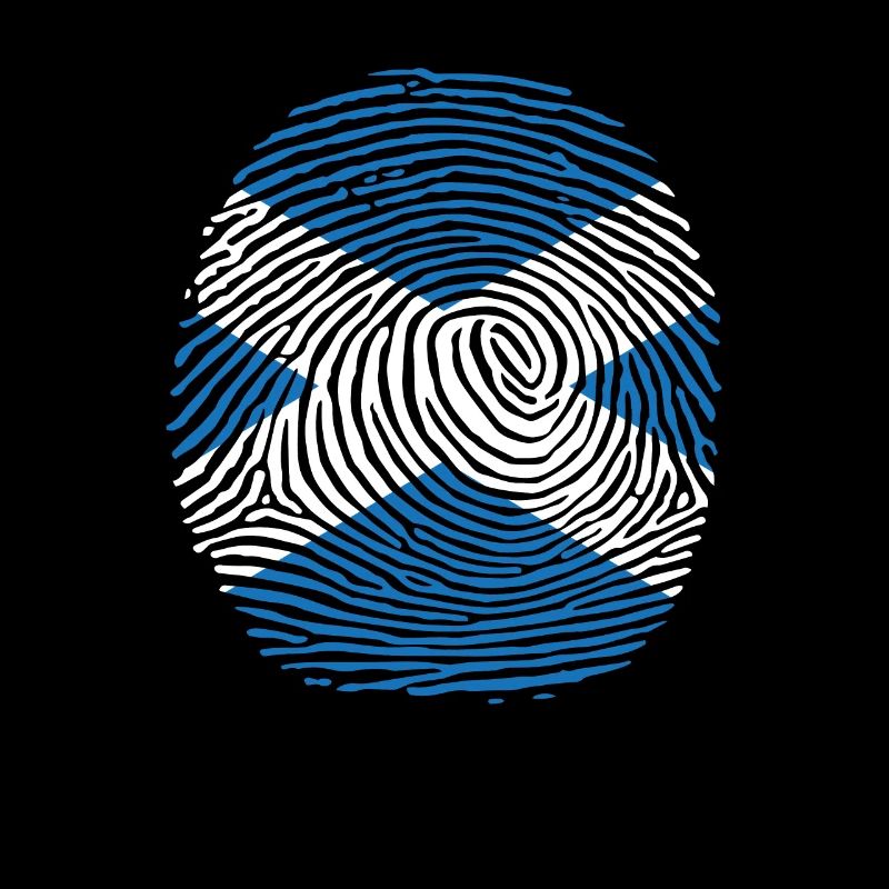 empreinte digitale du drapeau du pays écossais