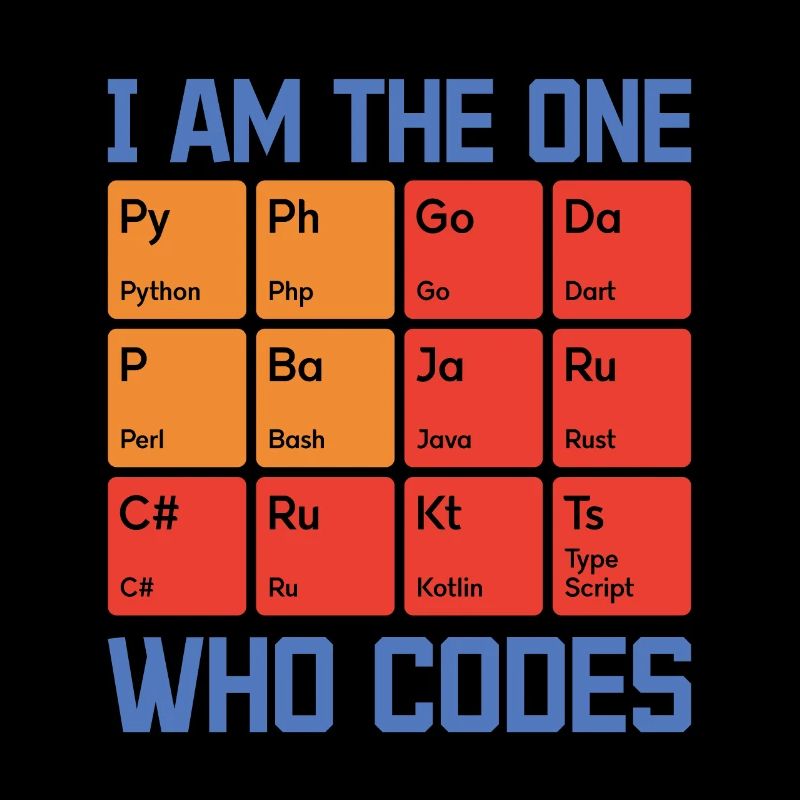 I Am The One Who Codes Programming Programmer Nerd