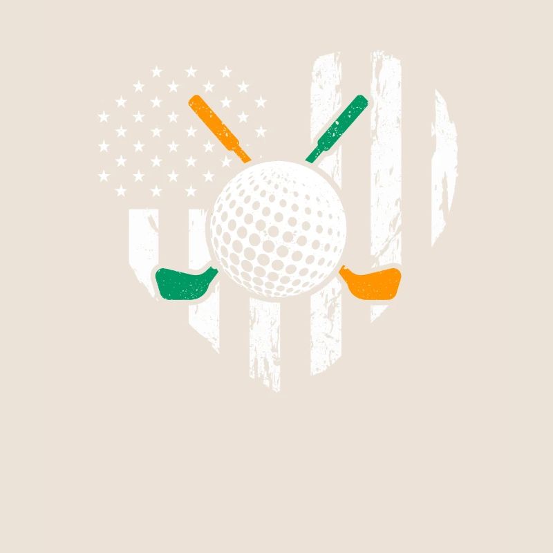 Irish American Flag Golfer St. Paddy