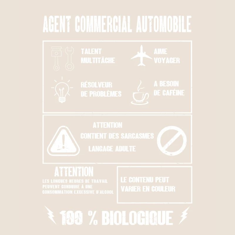 AGENT AUTOMOBILE Saynète Profession Sarcasme