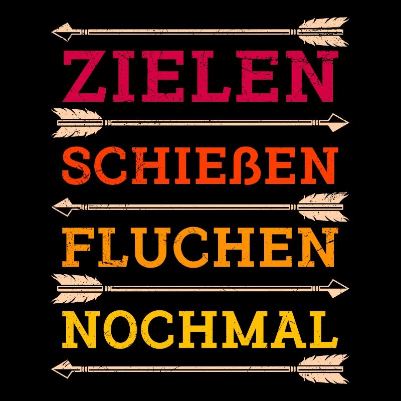 Zielen Schießen Fluchen nochmal Bogenschütze