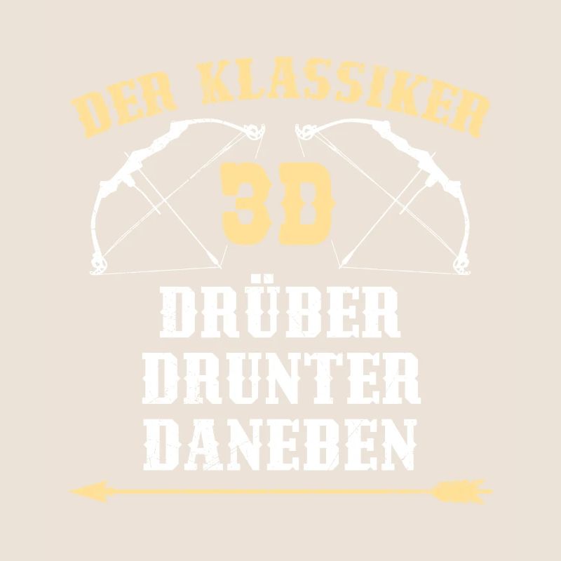 3D Regel Drüber Drunter Daneben Bogenschütze