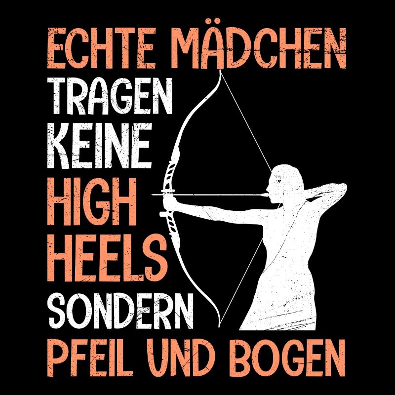Echte Mädchen tragen Pfeil und Bogen Bogenschießen