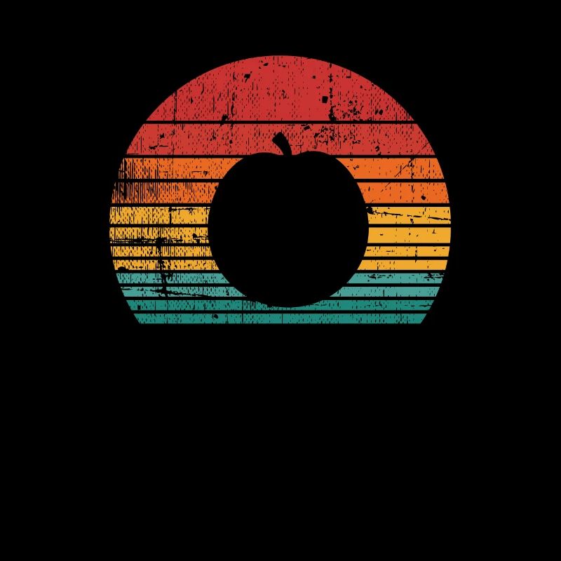 Apricot Fruit Lover Retro Veggie Diet Idée cadeau