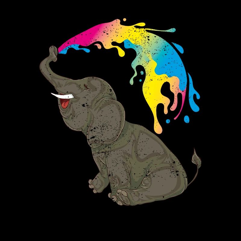 Pan Flag Elephant LGBT Queer Gift Pansexual