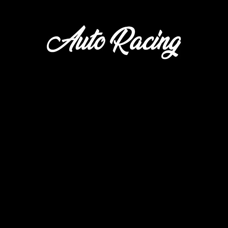 AUTO RACING CURSIVE TEXT NOVELTY HOBBY