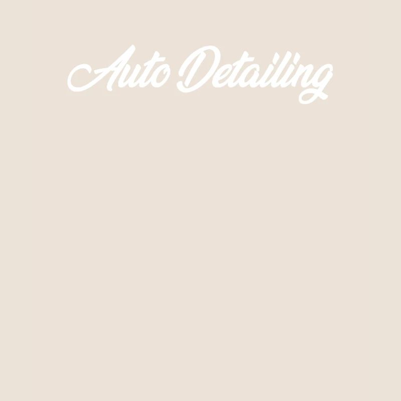 AUTO DETAILING CURSIVE TEXT NOVELTY HOBBY
