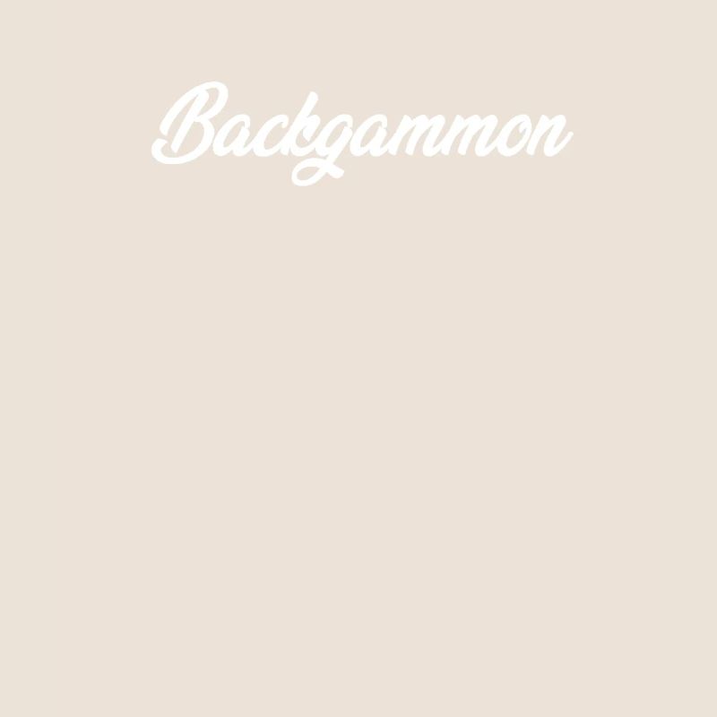 BACKGAMMON CURSIVE TEXT NOVELTY HOBBY
