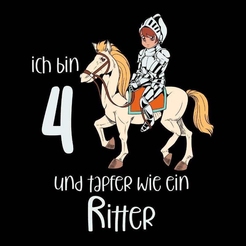 Geburtstagsshirt Ritter - 4 Geburtstag Junge