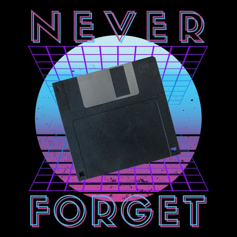 Never Forget Retro 80er 90er Nostalgie