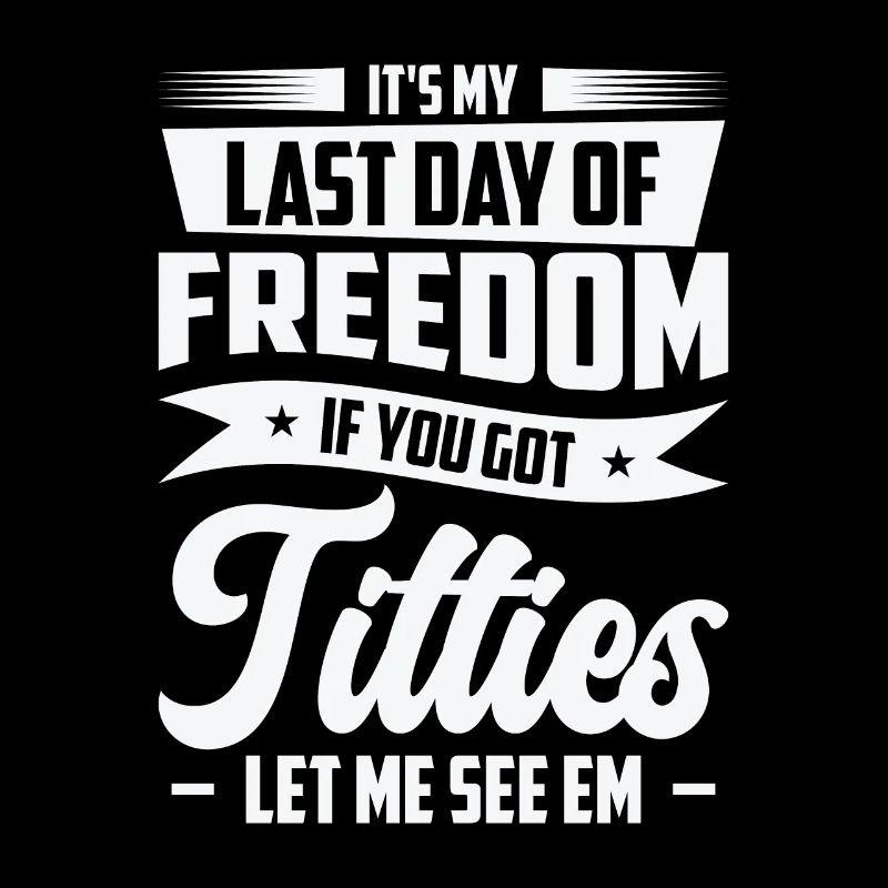 Bachelor Drinking Freedom Titties Bachelor Party
